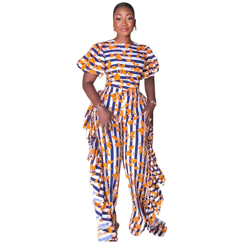Casual Women Jumpsuit Fashion Streetwear Female Rompers Ruffles Girl's High Waist Overalls Lady's Elegant Jumpsuits
Casual Women Jumpsuit Fashion Streetwear Female Rompers Ruffles Girl's High Waist Overalls Lady's Elegant Jumpsuits