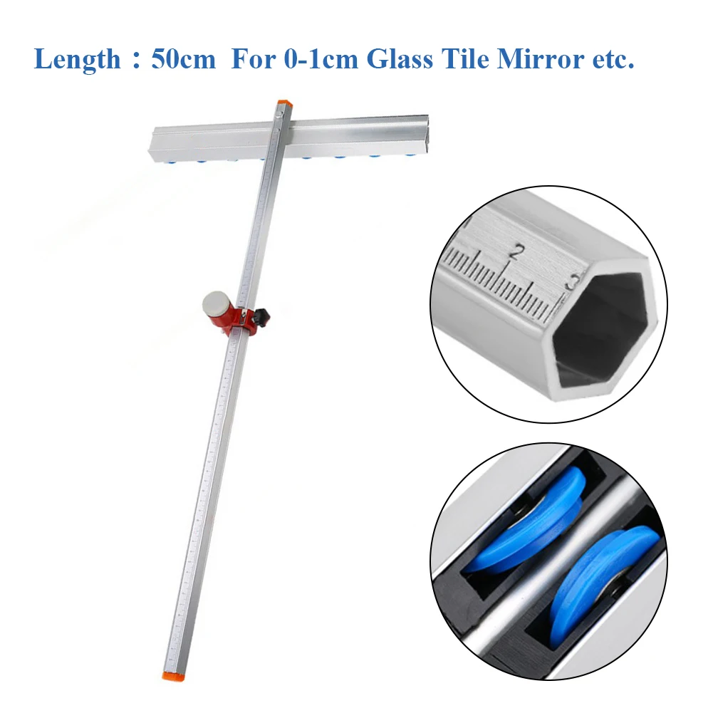 1 Pcs 50cm Glass Tile Push Knife T-Ype Diamond Tile Scraper For 1cm Thick Glass/ Tile/ Mirror 50cm Aluminum Alloy Hand Tool
1 Pcs 50cm Glass Tile Push Knife T-Ype Diamond Tile Scraper For 1cm Thick Glass/ Tile/ Mirror 50cm Aluminum Alloy Hand Tool