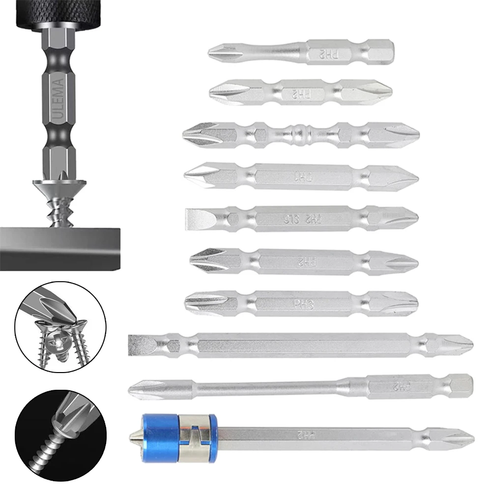 10pcs PH1/PH2/PH3 Double End Cross Screwdriver Bit 1/4 Hex Shank With Magnetic Ring For Electric Drill Bits Tools Accessories
10pcs PH1/PH2/PH3 Double End Cross Screwdriver Bit 1/4 Hex Shank With Magnetic Ring For Electric Drill Bits Tools Accessories
