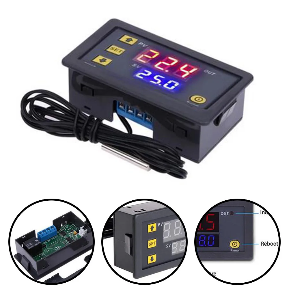 1/10Pcs W3230 Digital Temperature Controller Thermostat Regulator Temperature Automatic Control Switch DC12V/24V/ AC110V-220V
1/10Pcs W3230 Digital Temperature Controller Thermostat Regulator Temperature Automatic Control Switch DC12V/24V/ AC110V-220V