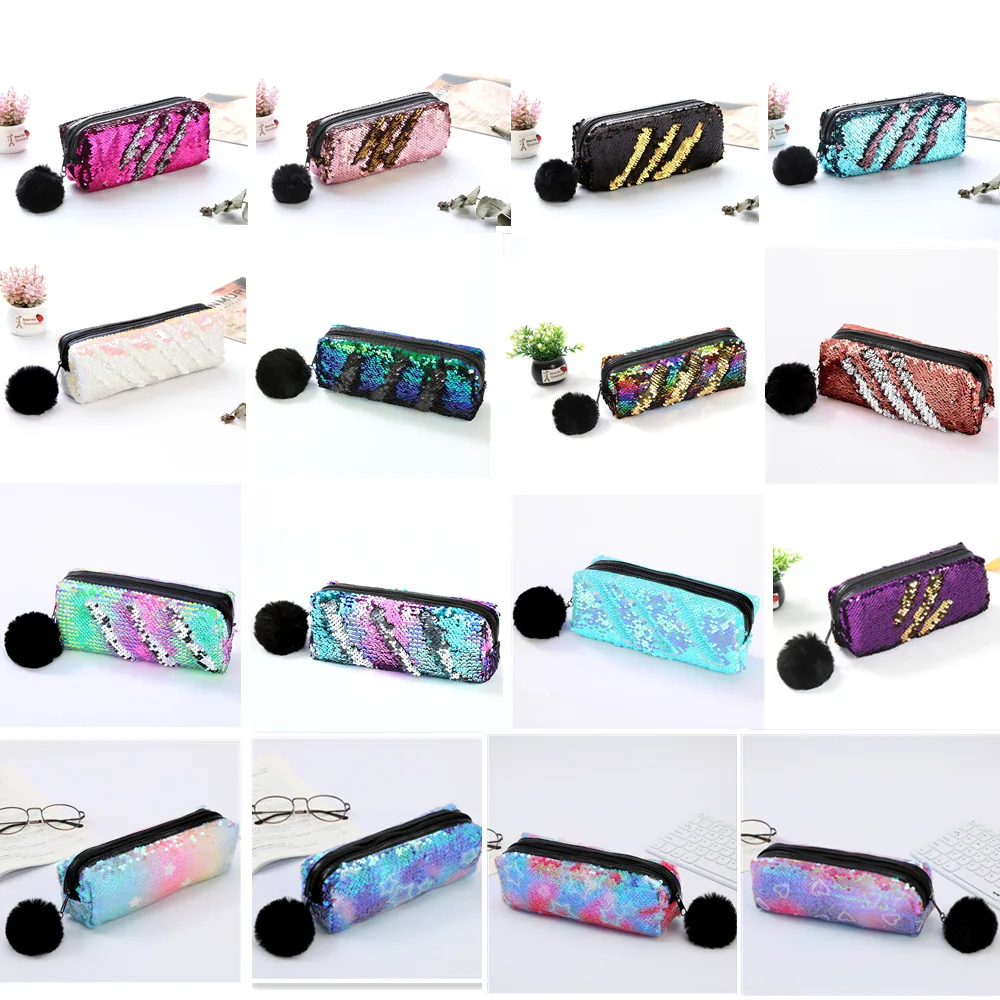 2pcs Hairball Sequin Pen Case Pencil Case Bag Cosmetic Bag Mermaid Sequin Pillow Bag Storage Bag Cute Pencil Case for Girls
2pcs Hairball Sequin Pen Case Pencil Case Bag Cosmetic Bag Mermaid Sequin Pillow Bag Storage Bag Cute Pencil Case for Girls