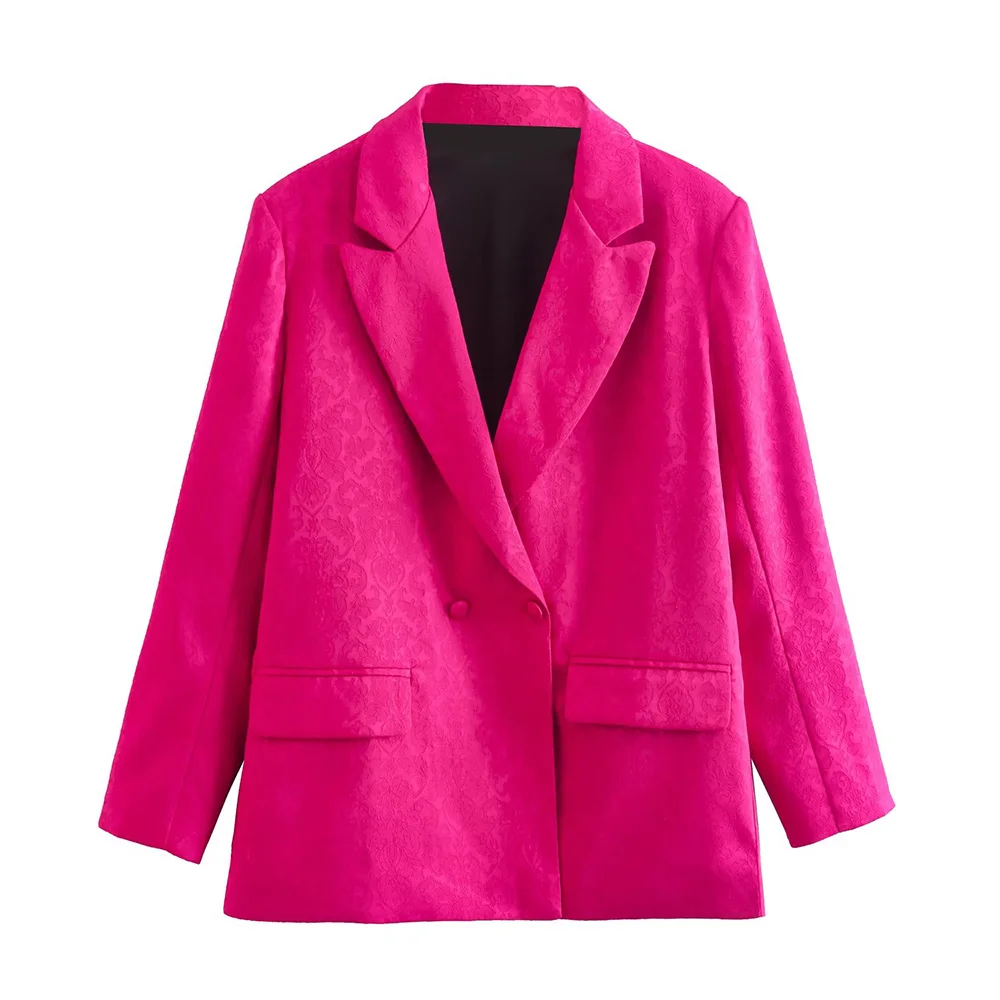 PB&ZA Fashion Woman Blazer Sets Chic And Elegant Jacket And Wide Leg Pants Rosy Jacquard Streetwear Set Female 2 Pieces 1971340
PB&ZA Fashion Woman Blazer Sets Chic And Elegant Jacket And Wide Leg Pants Rosy Jacquard Streetwear Set Female 2 Pieces 1971340