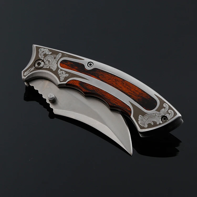 Folding Knife High Hardness Survival Tactical Pocket Wood Handle Outdoor Hiking Hunting Self-defense Knives Camping Tool
Folding Knife High Hardness Survival Tactical Pocket Wood Handle Outdoor Hiking Hunting Self-defense Knives Camping Tool