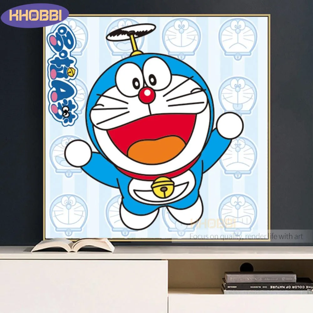 

Мультяшные постеры Doraemon, алмазная живопись, полная картина, 5d Алмазная мозаика, вышивка крестиком, хобби, детские подарки, Декор для дома