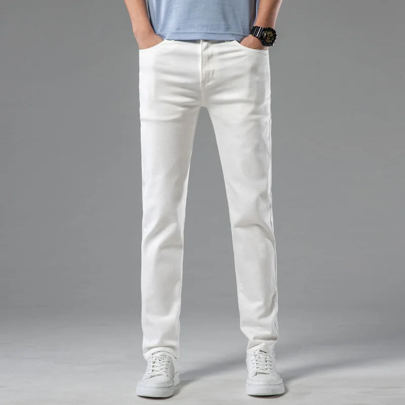 New Men Stretch Skinny Jeans Fashion Casual Slim Fit Denim Trousers White Pants Male Brand Clothes Business jeans for men
New Men Stretch Skinny Jeans Fashion Casual Slim Fit Denim Trousers White Pants Male Brand Clothes Business jeans for men