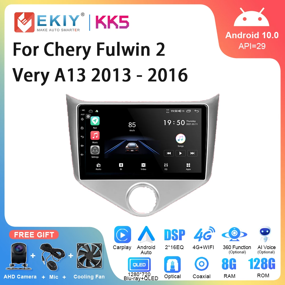 EKIY KK5 Car Radio Android 10 For Chery Fulwin 2 Very A13 2013 - 2016 Multimedia Video Player Navigation Stereo GPS Wireles Unit
EKIY KK5 Car Radio Android 10 For Chery Fulwin 2 Very A13 2013 - 2016 Multimedia Video Player Navigation Stereo GPS Wireles Unit