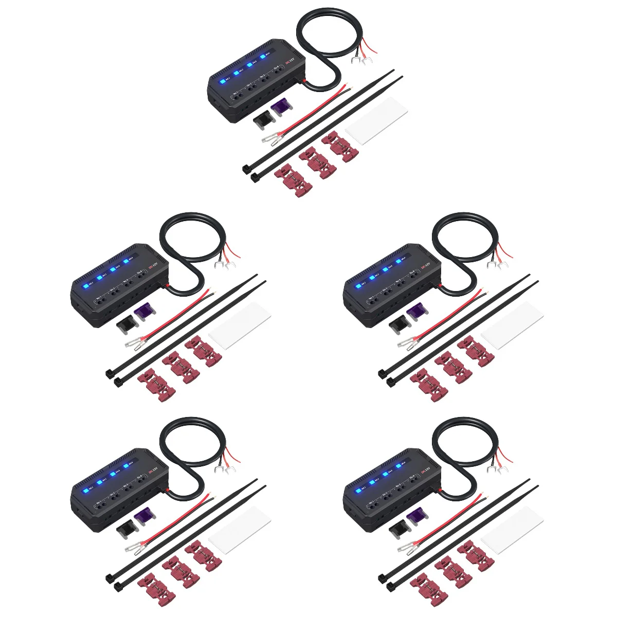 Set 5 Car Fuse Box Fused Distribution Block Automotive Fuses Wiring 12v Terminal Electronic
Set 5 Car Fuse Box Fused Distribution Block Automotive Fuses Wiring 12v Terminal Electronic