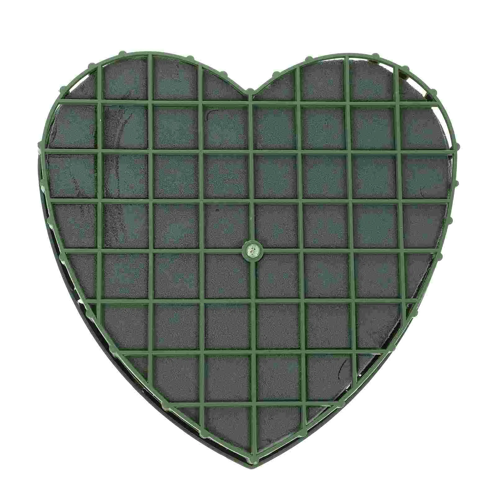 

Heart Floral Wet Floral Blocks Green Fresh Floral Bricks Floral Arrangement for Florist Floral Wedding Car Arrangement 20cm