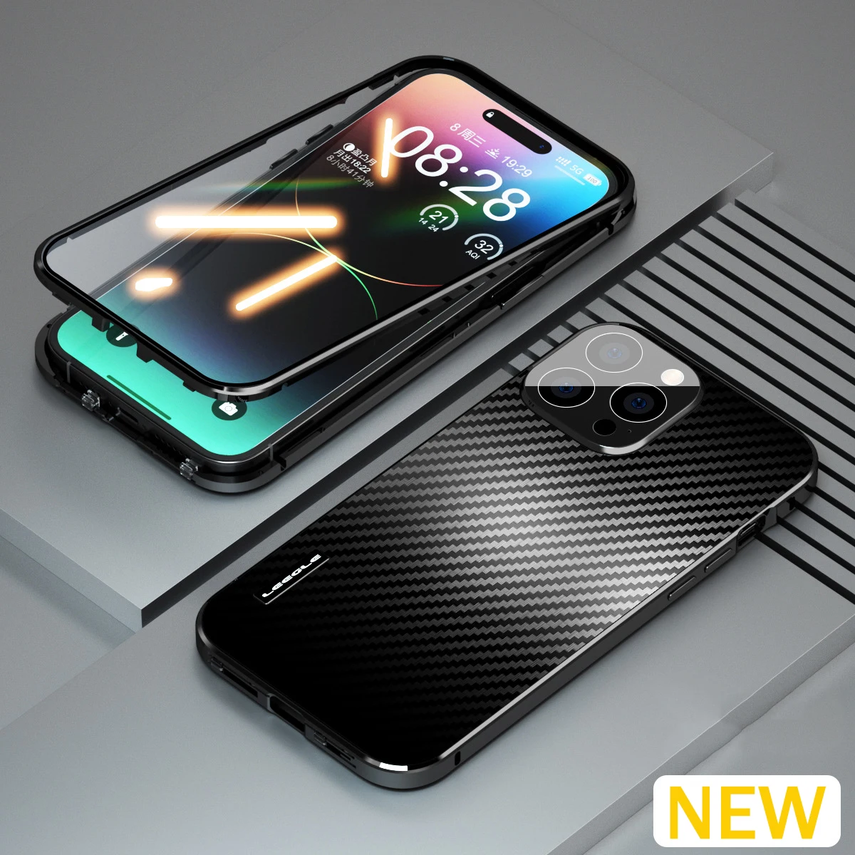 metal Magnetic case for iPhone 14 Pro Max 360° full surround HD Glass Luxury Carbon Fiber Ultra Thin Anti-fall protective cover
metal Magnetic case for iPhone 14 Pro Max 360° full surround HD Glass Luxury Carbon Fiber Ultra Thin Anti-fall protective cover