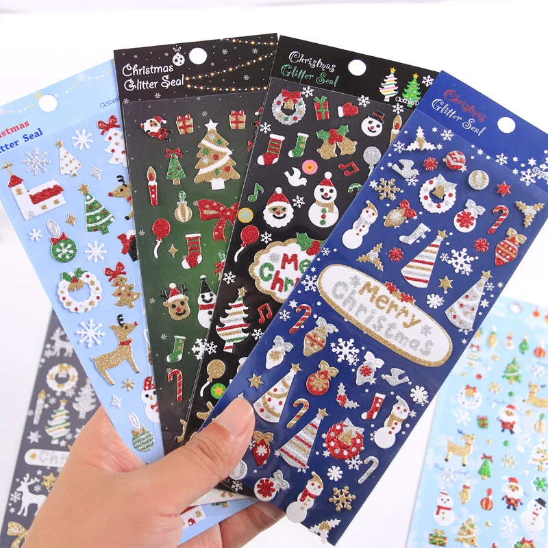 Glitter Christmas Gold Foil Snowflake Plane Decorative Stickers Scrapbooking Stick Label Diary Stationery Album Stickers
Glitter Christmas Gold Foil Snowflake Plane Decorative Stickers Scrapbooking Stick Label Diary Stationery Album Stickers