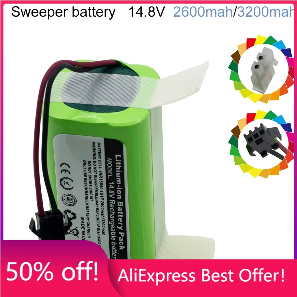 NEW/14.8V 2600mah 3200Mah Lithium Battery For ILIFE A4 A4s V7 A6 V7s Plus Robot Vacuum Cleaner ILife 4S1P Full Capacity Li-Ion 
NEW/14.8V 2600mah 3200Mah Lithium Battery For ILIFE A4 A4s V7 A6 V7s Plus Robot Vacuum Cleaner ILife 4S1P Full Capacity Li-Ion