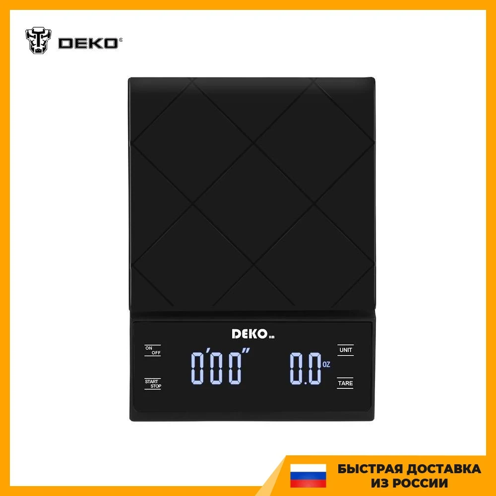 Высокоточные кухонные весы DEKO DKKS01 электронные с дисплеем измеряемая масса: до 3кг