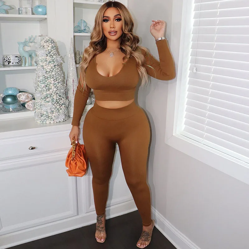 Streetwear 2 Two Piece Outfits Tracksuit Women Long Sleeve Crop Top and Pants Suit Sporty Fitness Yoga Sweatsuit Matching Sets
Streetwear 2 Two Piece Outfits Tracksuit Women Long Sleeve Crop Top and Pants Suit Sporty Fitness Yoga Sweatsuit Matching Sets