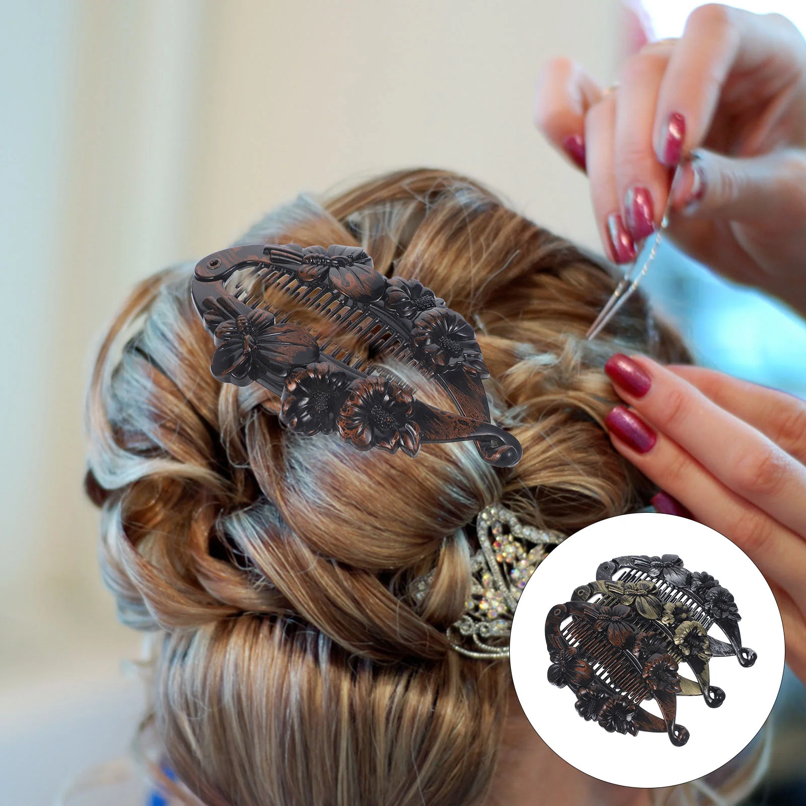 Hair Clip Banana Ponytail Clips Vintage Comb Fishtail Shape Clincher Claw Combs Updo Double Holder Clamps Hairgrip Grips Women
Hair Clip Banana Ponytail Clips Vintage Comb Fishtail Shape Clincher Claw Combs Updo Double Holder Clamps Hairgrip Grips Women