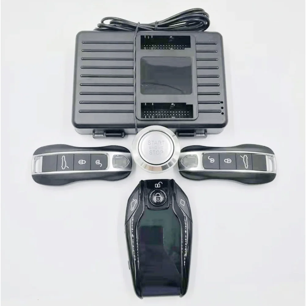 For Porsche Cayenne Year 2006-2010 Update Push Start Stop PKE keyless Access Entry Auto Lock Unlock Remote Start System LCD Key
For Porsche Cayenne Year 2006-2010 Update Push Start Stop PKE keyless Access Entry Auto Lock Unlock Remote Start System LCD Key
