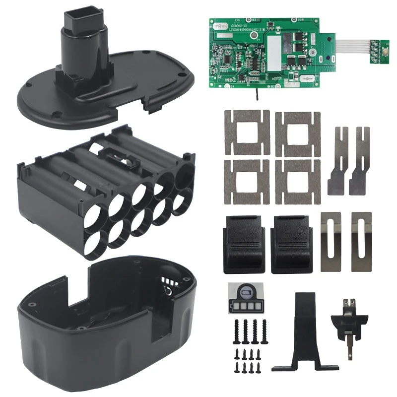 DC9096 Li-Ion Battery Plastic Case PCB Charging Protection Circuit Board Replace For Dewalt 18V Nickel Battery
DC9096 Li-Ion Battery Plastic Case PCB Charging Protection Circuit Board Replace For Dewalt 18V Nickel Battery