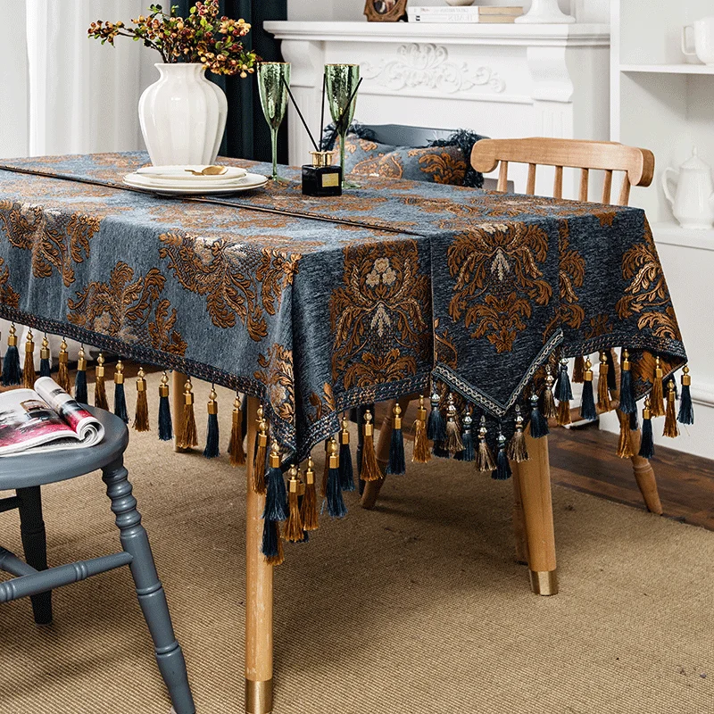 Customized rectangular household oval high-end table flag retro high-end luxury tablecloth for dining tables
Customized rectangular household oval high-end table flag retro high-end luxury tablecloth for dining tables