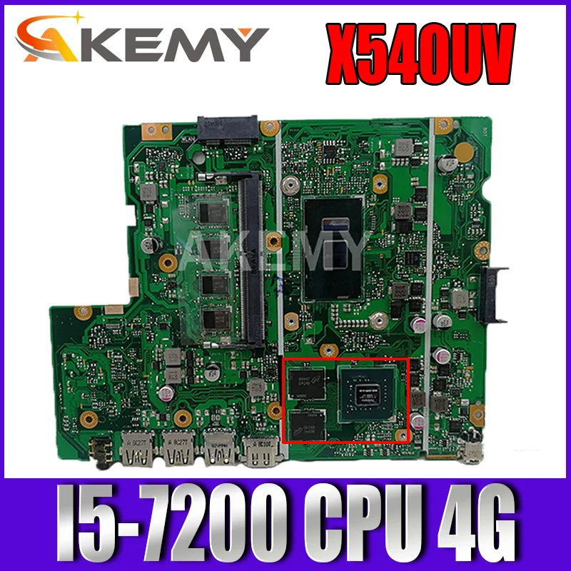 Материнская плата для ноутбука ASUS X540UV X540UB X540UBR с процессором I5-7200 4 Гб ОЗУ
Материнская плата для ноутбука ASUS X540UV X540UB X540UBR с процессором I5-7200 4 Гб ОЗУ