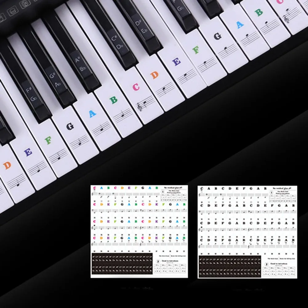 Piano Keyboard Stickers Easy To Tear Without Leaving Marks For 37/49/54/61/88 KEY Music Keyboard KEYNOTES Labels Piano Sticker
Piano Keyboard Stickers Easy To Tear Without Leaving Marks For 37/49/54/61/88 KEY Music Keyboard KEYNOTES Labels Piano Sticker