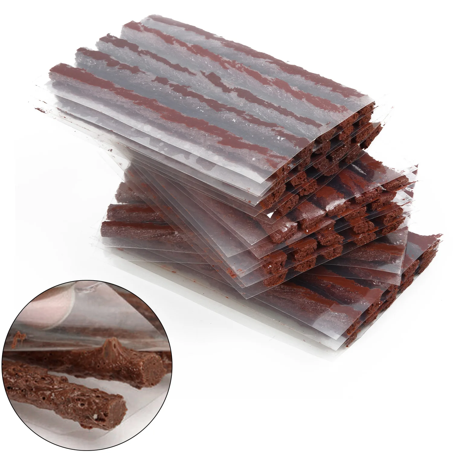 Car Tire Repairing 60Pcs Self Vulcanizing Tire Repair Plug Tubeless Seal Patch Car Tyre Maintenance Brand New And High Quality
Car Tire Repairing 60Pcs Self Vulcanizing Tire Repair Plug Tubeless Seal Patch Car Tyre Maintenance Brand New And High Quality
