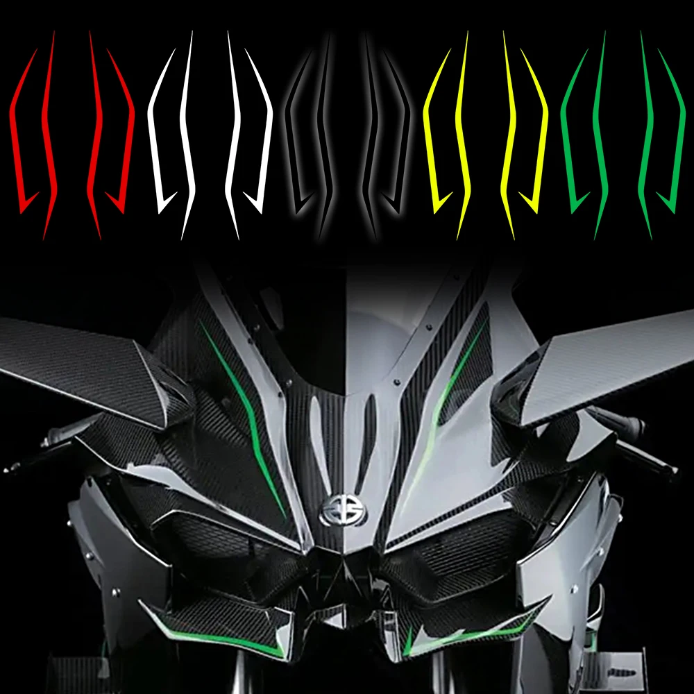 Motorcycle Front Pull Headlight Decals for NINJA400 H2 H2SX Reflective Cool Fairing Stickers for Kawasaki Ninja NINJA400 H2 H2SX
Motorcycle Front Pull Headlight Decals for NINJA400 H2 H2SX Reflective Cool Fairing Stickers for Kawasaki Ninja NINJA400 H2 H2SX