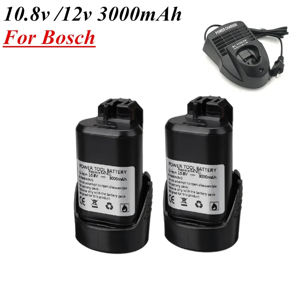 BAT411 Power Tools Battery 10.8v 12v 3000mah Li-ion Battery for Bosch 2 607 336 013, 2 607 336 014 2 607 336 333 12V 3.0Ah
BAT411 Power Tools Battery 10.8v 12v 3000mah Li-ion Battery for Bosch 2 607 336 013, 2 607 336 014 2 607 336 333 12V 3.0Ah