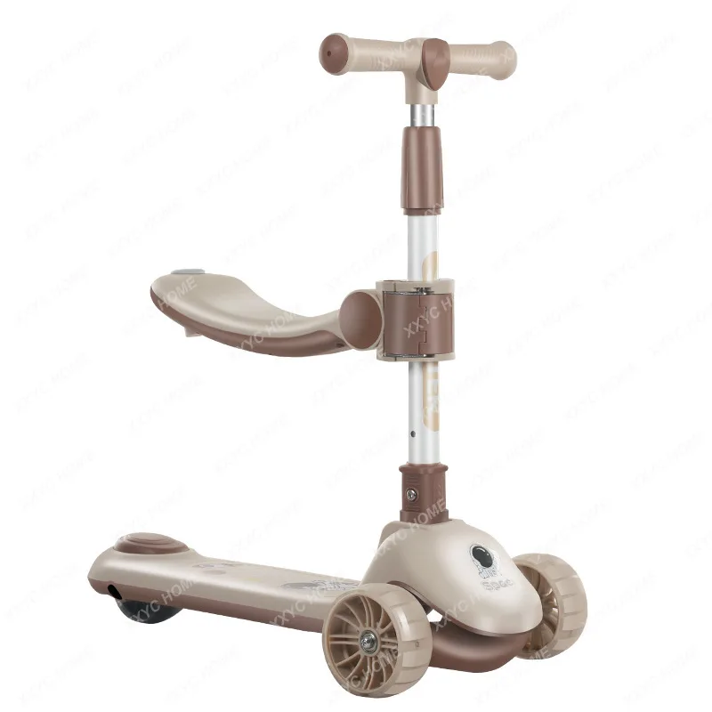 Children's Scooter Three-in-One Foldable Three-Wheel Single Bicycle Music Flash Baby Child Scooter 
Children's Scooter Three-in-One Foldable Three-Wheel Single Bicycle Music Flash Baby Child Scooter