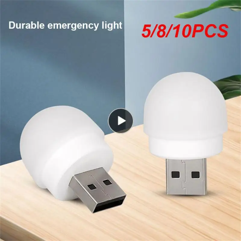5/8/10PCS 1w Led Night Lights Energy Saving Small Round Reading Light Low Power Consumption Eye Protection Usb Plug Lamp Lamp 5g
5/8/10PCS 1w Led Night Lights Energy Saving Small Round Reading Light Low Power Consumption Eye Protection Usb Plug Lamp Lamp 5g