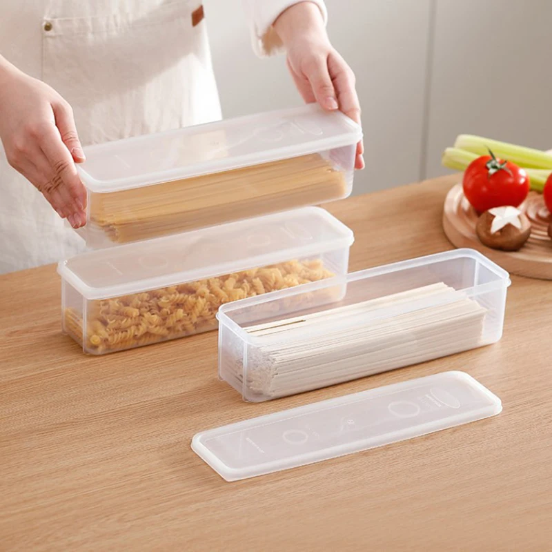 1Pc Rectangular Sealed Pasta Spaghetti Box Hermetic Jar Fruit Plastic Kitchen Refrigerator Storage Box Food Preservation Box
1Pc Rectangular Sealed Pasta Spaghetti Box Hermetic Jar Fruit Plastic Kitchen Refrigerator Storage Box Food Preservation Box