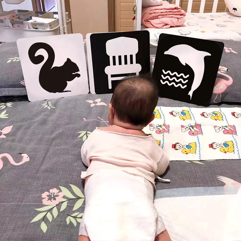 0-36M Montessori Baby Visual Stimulation Card Toys Color Shape Animal Education Black White Cognitive Flash Cards High Contrast
0-36M Montessori Baby Visual Stimulation Card Toys Color Shape Animal Education Black White Cognitive Flash Cards High Contrast