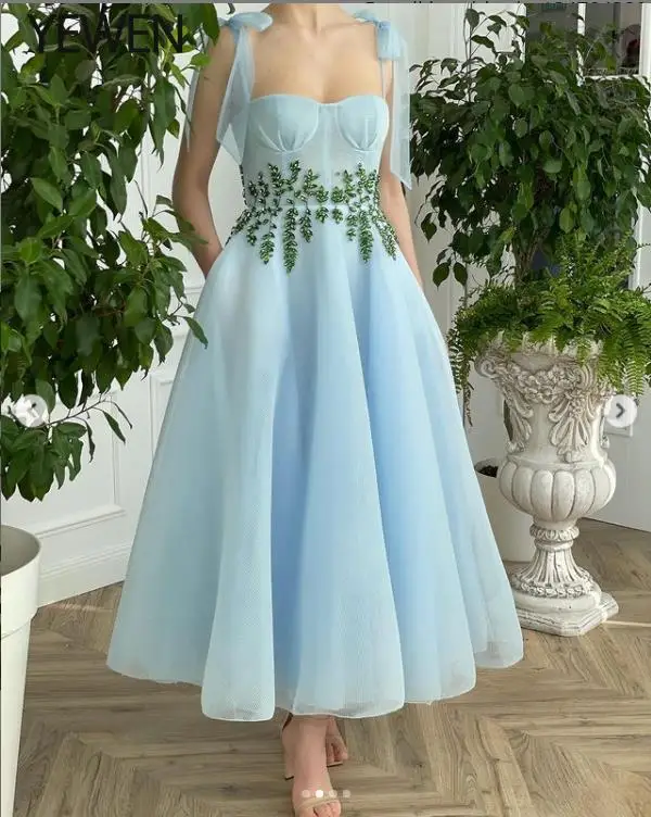 Beading Crystal Evening Grows Sky Blue Tulle Floor Length Prom Gown Party Dress For woman estidos De Fiesta
Beading Crystal Evening Grows Sky Blue Tulle Floor Length Prom Gown Party Dress For woman estidos De Fiesta