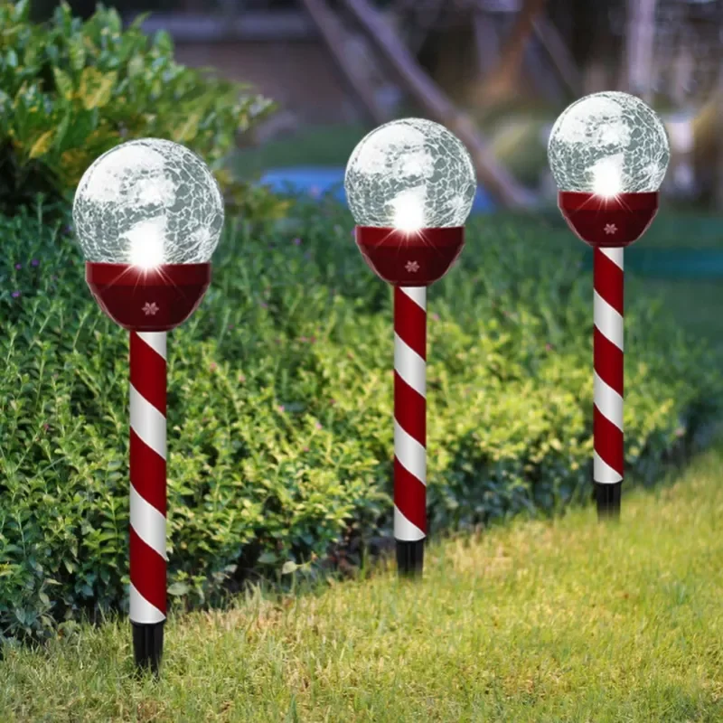 Christmas Decoration Luminous Ornament Red Stripe Solar Powered Lawn Lamp Rainproof Smart Light for Outdoor Holiday Party Garden
Christmas Decoration Luminous Ornament Red Stripe Solar Powered Lawn Lamp Rainproof Smart Light for Outdoor Holiday Party Garden
