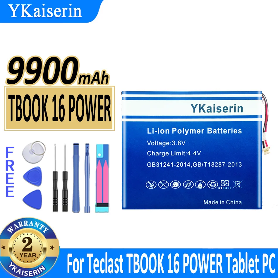 Аккумулятор ykaisсеребрин 9900 мАч, TBOOK 16 POWER для планшетов Teclast TBOOK16 POWER
Аккумулятор ykaisсеребрин 9900 мАч, TBOOK 16 POWER для планшетов Teclast TBOOK16 POWER