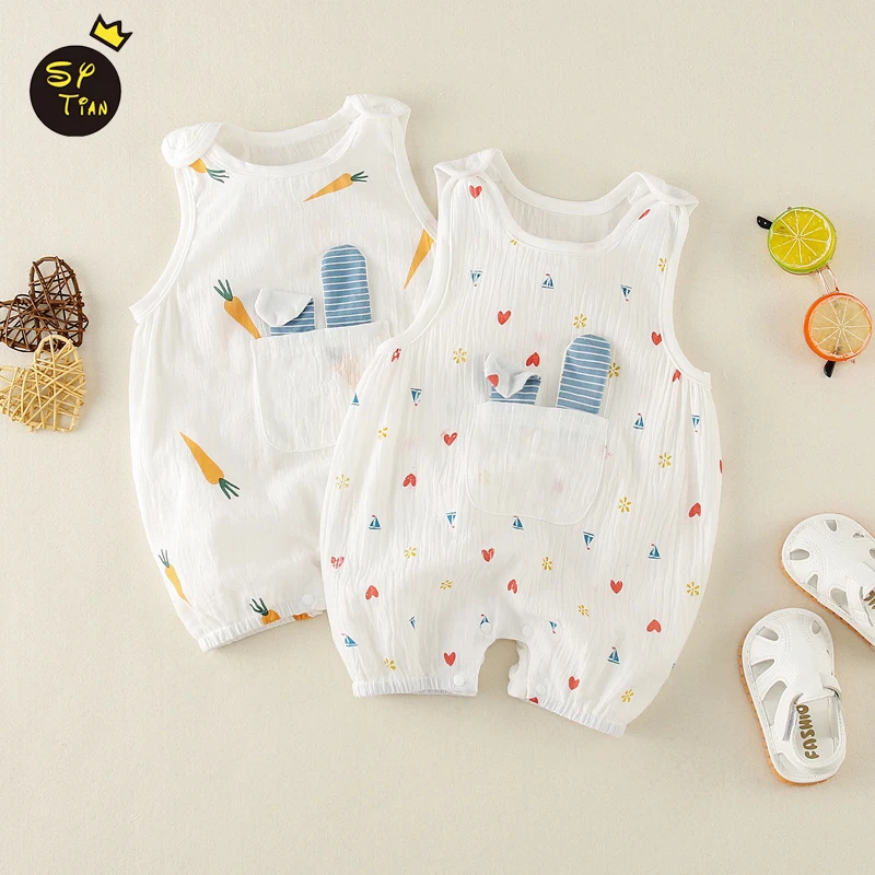 0-12M Newborn Kid Baby Clothes Summer Cotton Sleeveless Romper Boys Girls Print Cute Sweet Jumpsuit Lovely Body Suit Outfit 
0-12M Newborn Kid Baby Clothes Summer Cotton Sleeveless Romper Boys Girls Print Cute Sweet Jumpsuit Lovely Body Suit Outfit
