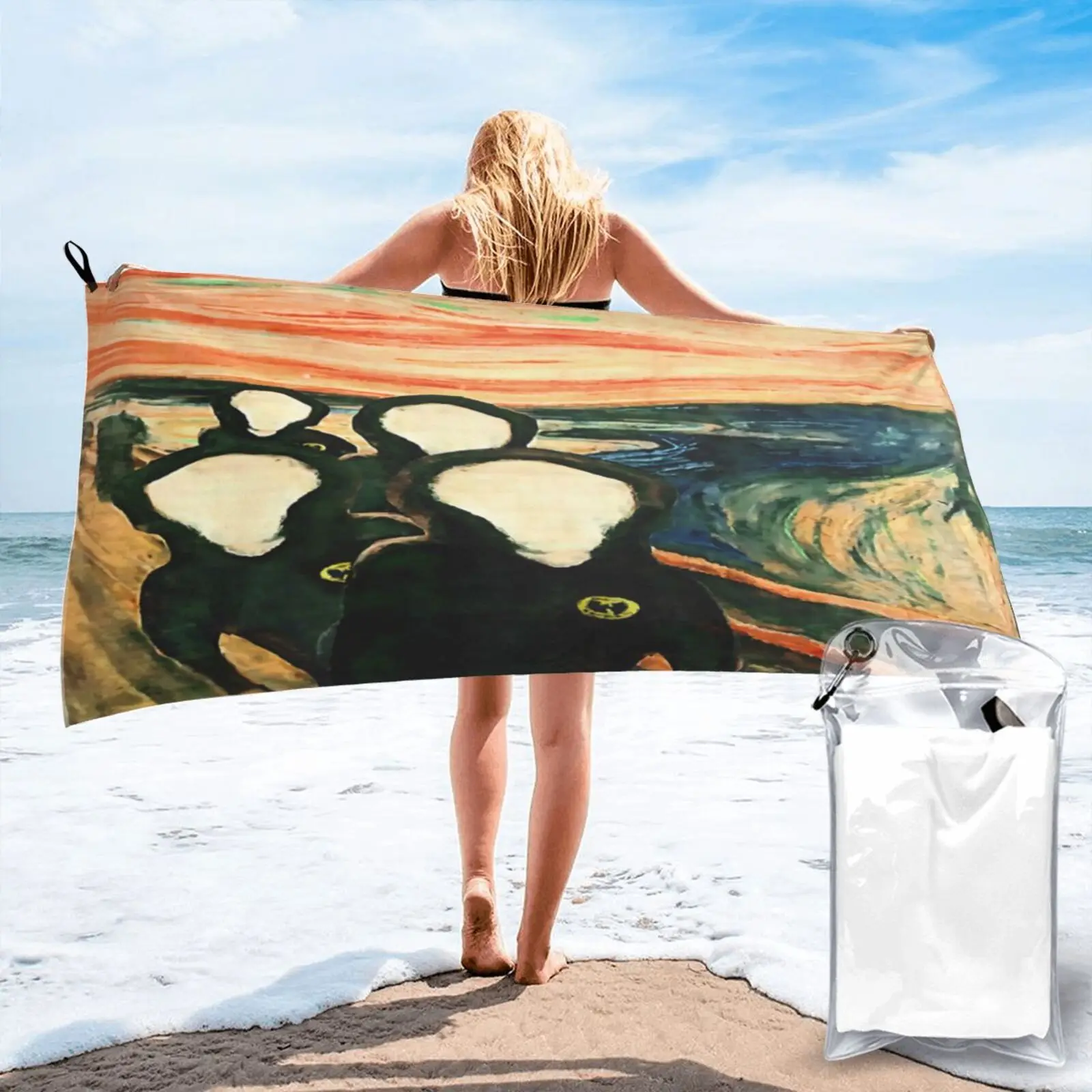 

Пляжное полотенце Wu Cry для ванной и сауны, махровое полотенце для сауны, кухонное полотенце, детское полотенце