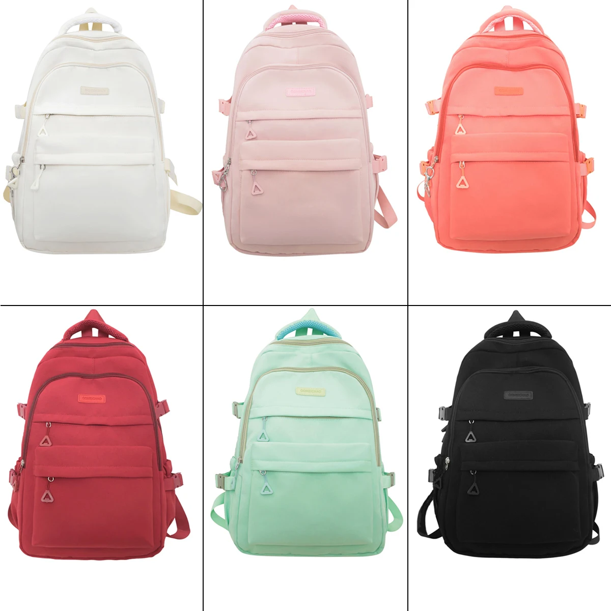 Waterproof Nylon Women Backpack Travel School Bag for Teenage Girls Solid Color Schoolbag Mochila Bookbag Dropshipping Wholesale
Waterproof Nylon Women Backpack Travel School Bag for Teenage Girls Solid Color Schoolbag Mochila Bookbag Dropshipping Wholesale
