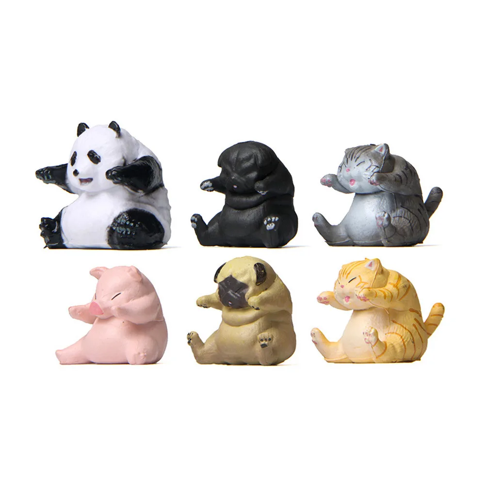 6 Pcs/set Kawaii Pet Animal Panda Cat Dog Pig PVC Sitting Model Small Statue Crafts Garden Figure Ornament DIY Miniatures Toys
6 Pcs/set Kawaii Pet Animal Panda Cat Dog Pig PVC Sitting Model Small Statue Crafts Garden Figure Ornament DIY Miniatures Toys