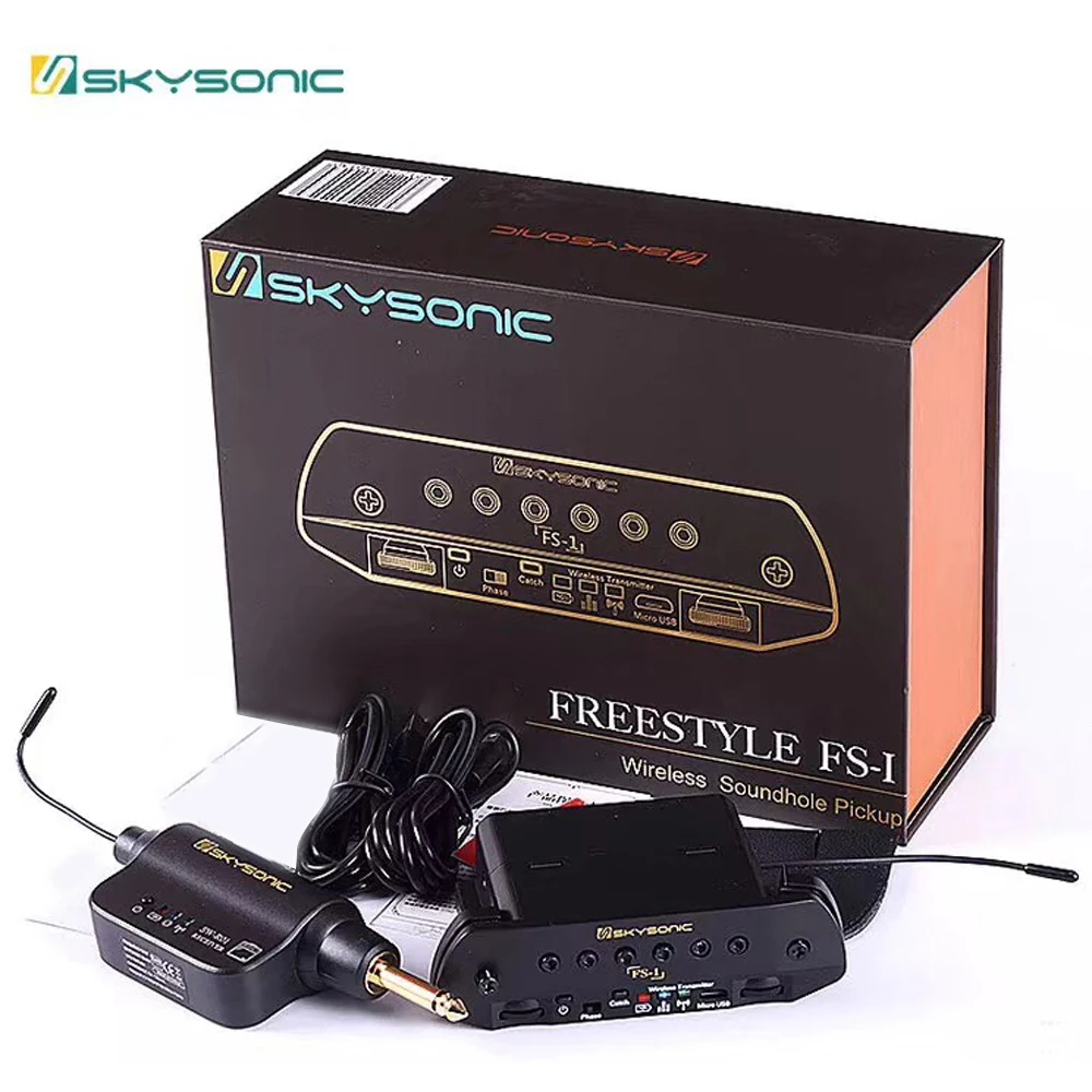 Skysonic Wireless Pickup Guitar Musical Acoustic Sound Hole Pickup Free Hole Wireless Transmission Dual Electric Guitars Pedal
Skysonic Wireless Pickup Guitar Musical Acoustic Sound Hole Pickup Free Hole Wireless Transmission Dual Electric Guitars Pedal