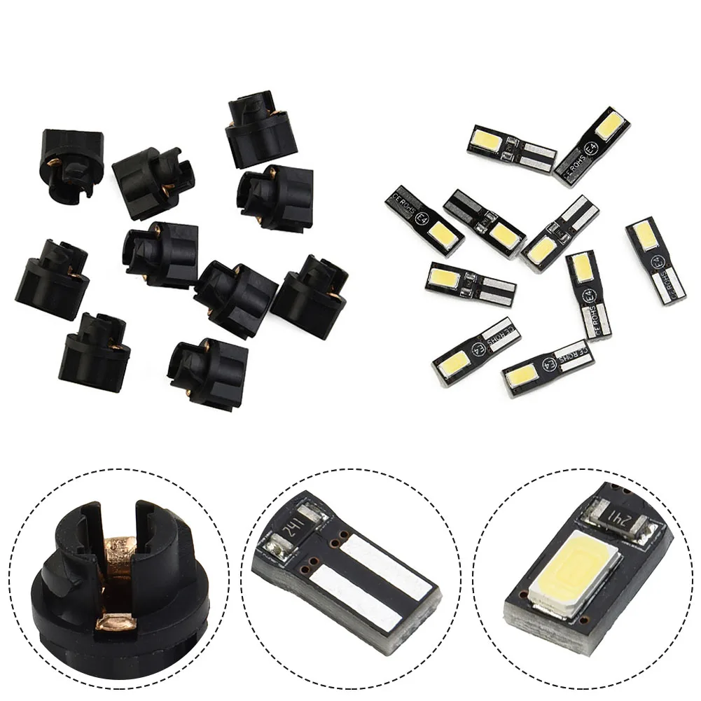 10pcs White T10 LED Instrument Gauge Cluster Dash Light Bulbs W/Socket Instrument Panel Lights Speedometer Lamp Auto Accessories
10pcs White T10 LED Instrument Gauge Cluster Dash Light Bulbs W/Socket Instrument Panel Lights Speedometer Lamp Auto Accessories
