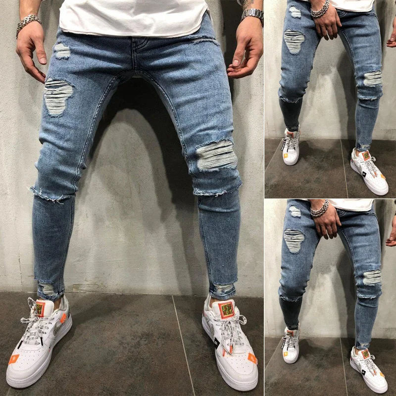 Джинсы скинни потертые Rip slim Fit джинсовые повседневные велосипедные мужские джинсы длинные брюки
Джинсы скинни потертые Rip slim Fit джинсовые повседневные велосипедные мужские джинсы длинные брюки
