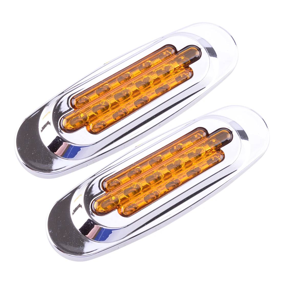 2Pcs 16 LED Side Marker Turn Signal Light Amber 3 Wire for Car Truck Trailer Pickup 12V Front Rear Left Right
2Pcs 16 LED Side Marker Turn Signal Light Amber 3 Wire for Car Truck Trailer Pickup 12V Front Rear Left Right