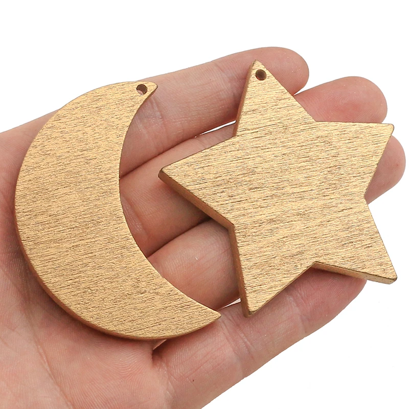 5mm Thick Plated Gold Wood Moon Stars Charm Pendants Vintage New Handmade Fashion Diy Necklaces Jewelry Making Christmas
5mm Thick Plated Gold Wood Moon Stars Charm Pendants Vintage New Handmade Fashion Diy Necklaces Jewelry Making Christmas