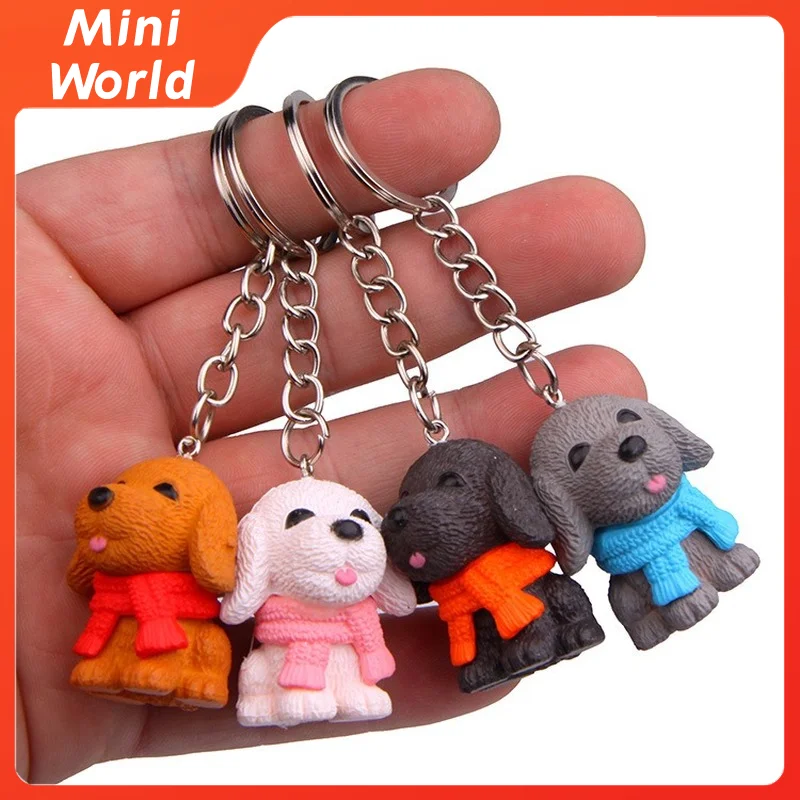 4Pcs/Set Cartoon Scarf Puppy Miniature Figurine Keychain for Car Keys Keyring Keychains Women Men Carabiner Accessories Interior 
4Pcs/Set Cartoon Scarf Puppy Miniature Figurine Keychain for Car Keys Keyring Keychains Women Men Carabiner Accessories Interior