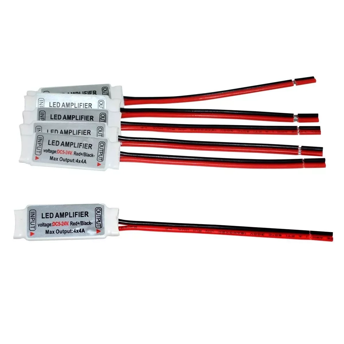 Mini RGB RGBW Amplifier 4PIN 5PIN Signal Controller DC 5V 12V 24V Channel Ultra Slim Portable Tepeater For 5050 Strip Light
Mini RGB RGBW Amplifier 4PIN 5PIN Signal Controller DC 5V 12V 24V Channel Ultra Slim Portable Tepeater For 5050 Strip Light