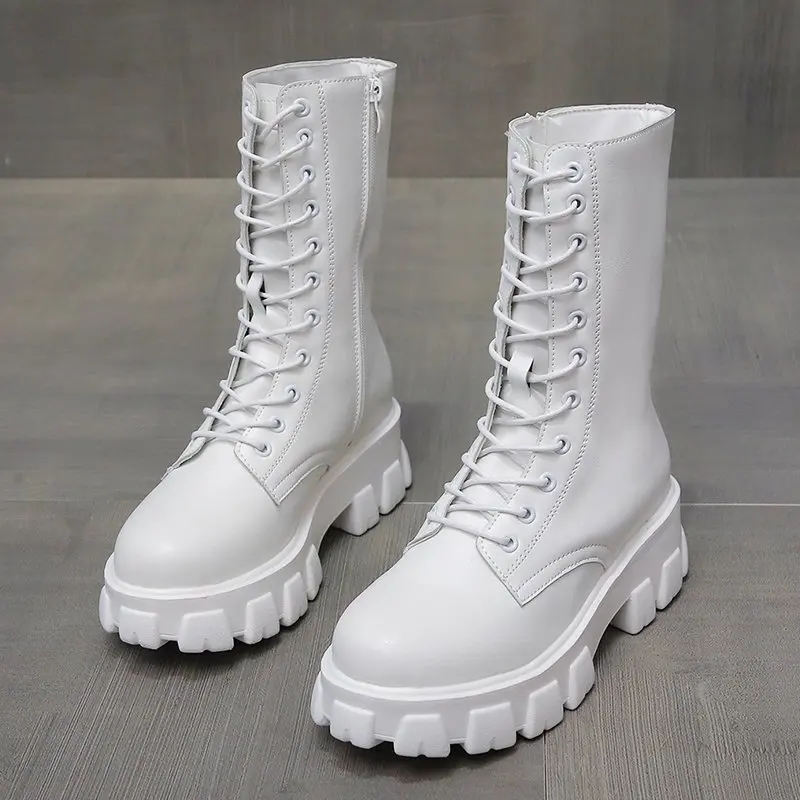 Martin Boots Women 2022 Autumn Winter Fashion Lace-up Zipper Botas Mujer Sports Botines Thick-soled Boots Casual Women's Shoes
Martin Boots Women 2022 Autumn Winter Fashion Lace-up Zipper Botas Mujer Sports Botines Thick-soled Boots Casual Women's Shoes