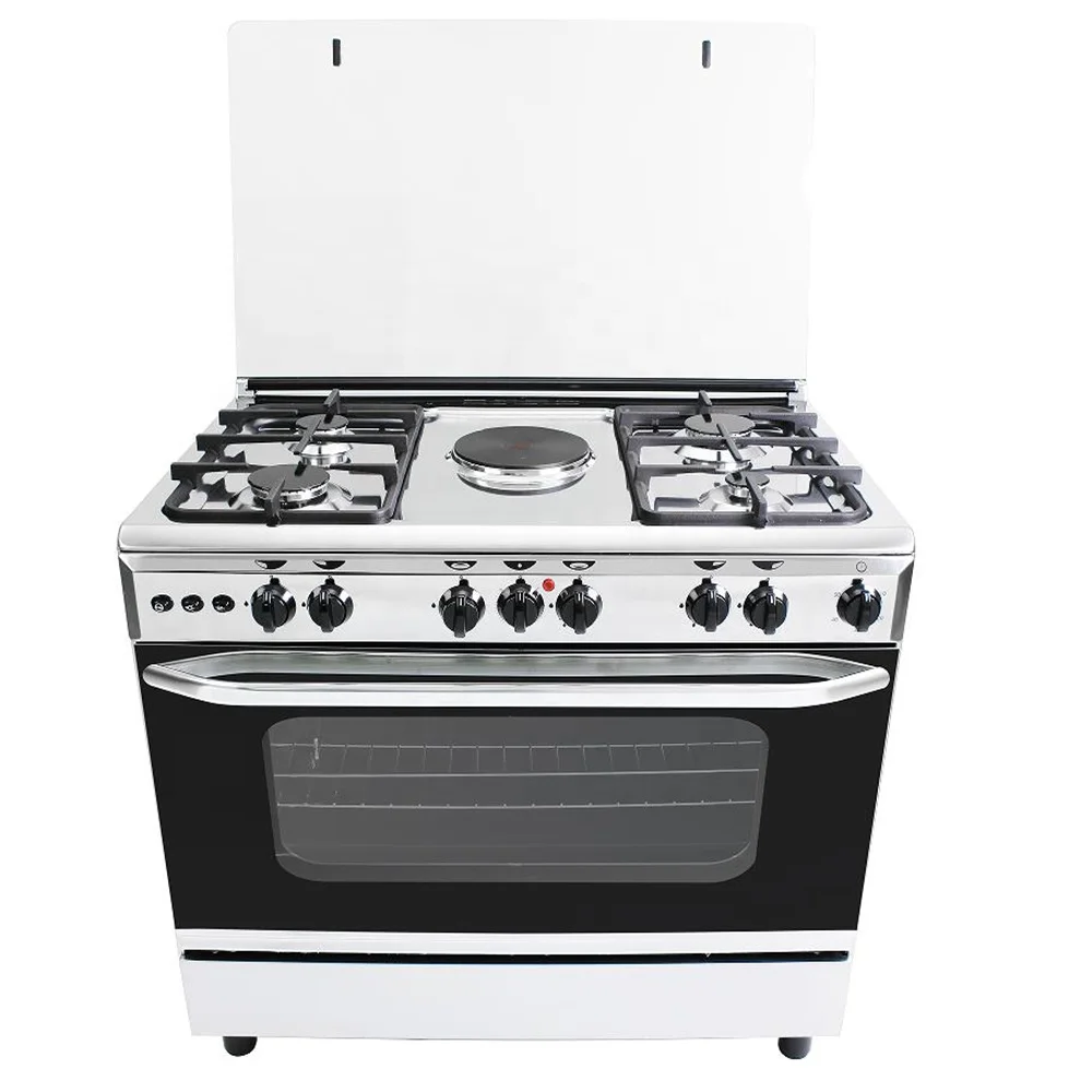 Xunda Freestanding Range Gas Cooker Stove 5 Burners Electric And Gas Oven Built In Kitchen Appliance With Oven And BBQ Grill
Xunda Freestanding Range Gas Cooker Stove 5 Burners Electric And Gas Oven Built In Kitchen Appliance With Oven And BBQ Grill