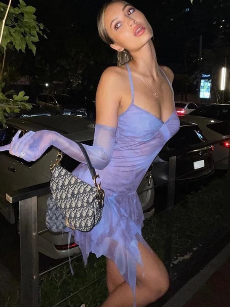 Sexy Strap Tie Dye Print Ruffle Mini Dress with Mesh Gloves Women 2022 Summer Y2K Bodycon Party Club Streetwear Clothes
Sexy Strap Tie Dye Print Ruffle Mini Dress with Mesh Gloves Women 2022 Summer Y2K Bodycon Party Club Streetwear Clothes