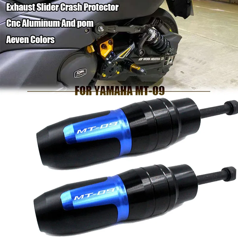 For YAMAHA MT-09 MT09 Tracer FZ-09 FZ09 MT 09 FZ 09 Motorcycle CNC Frame Crash Pads Exhaust Sliders Crash Protector with logo
For YAMAHA MT-09 MT09 Tracer FZ-09 FZ09 MT 09 FZ 09 Motorcycle CNC Frame Crash Pads Exhaust Sliders Crash Protector with logo