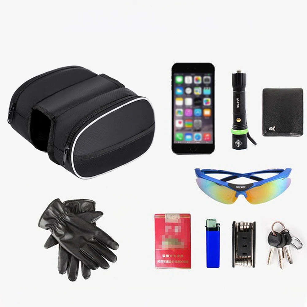 Wear Resistance Front Beam Bag Saddle Bag Storage Case Storage Holder Super Capacity Waterproof Bicycle Bag Black/Camo
Wear Resistance Front Beam Bag Saddle Bag Storage Case Storage Holder Super Capacity Waterproof Bicycle Bag Black/Camo