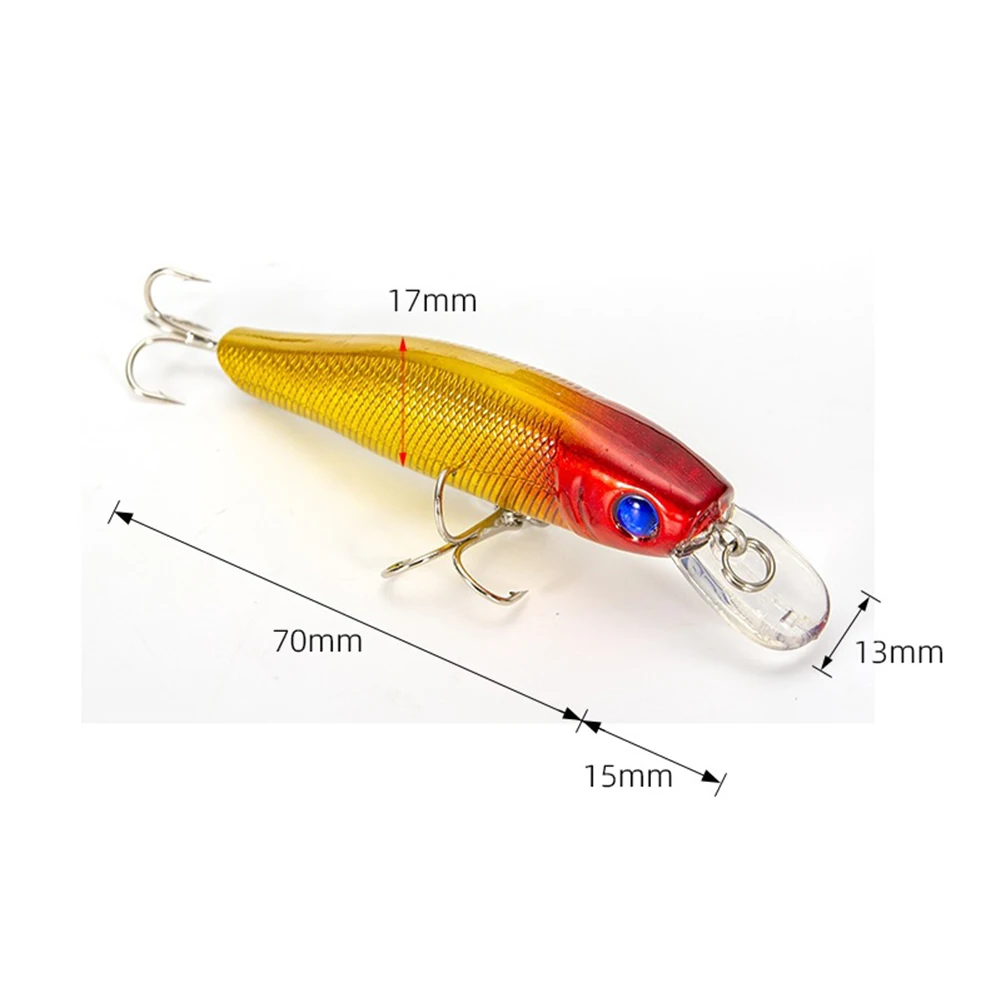 8.5cm/9.5g Fishing Bait Floating Minnow Lure Fake Bait Hard Bait Fish Hooks 3D Bionic Fish Eye Outdoor Fishing Accessories
8.5cm/9.5g Fishing Bait Floating Minnow Lure Fake Bait Hard Bait Fish Hooks 3D Bionic Fish Eye Outdoor Fishing Accessories